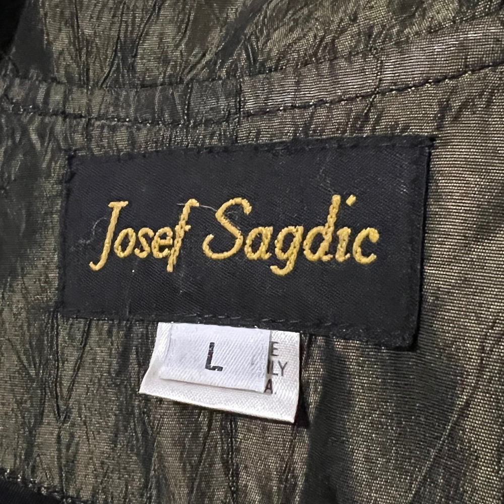 Vintage Josef Sagdic Jacket Size Large Trench Coat - Picture 10 of 12